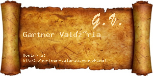 Gartner Valéria névjegykártya