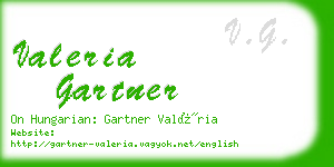 valeria gartner business card